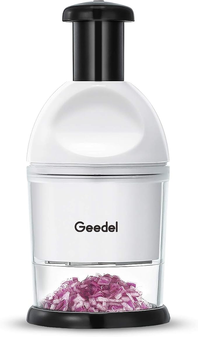 Geedel Food Chopper, Manual Vegetable Chopper Cutter, Slap Onion Cutter