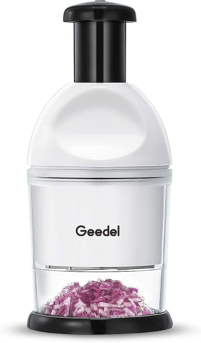 Geedel Food Chopper, Manual Vegetable Chopper Cutter, Slap Onion Cutter